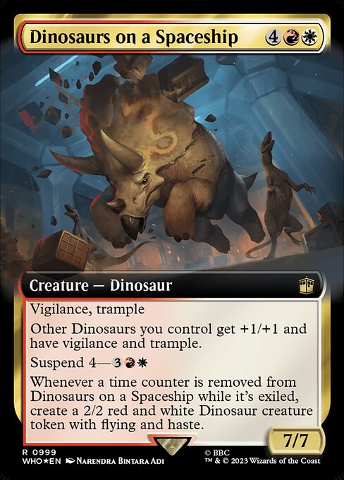 Dinosaurs on a Spaceship [Extended Artwork Foil]