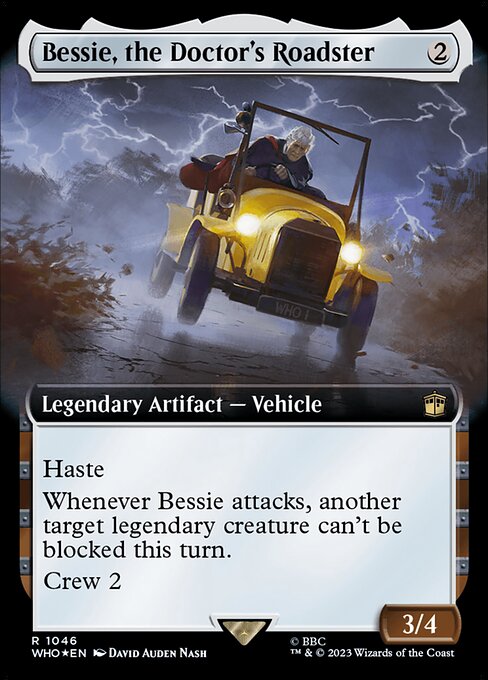 Bessie, the Doctor's Roadster [Extended Artwork Foil]