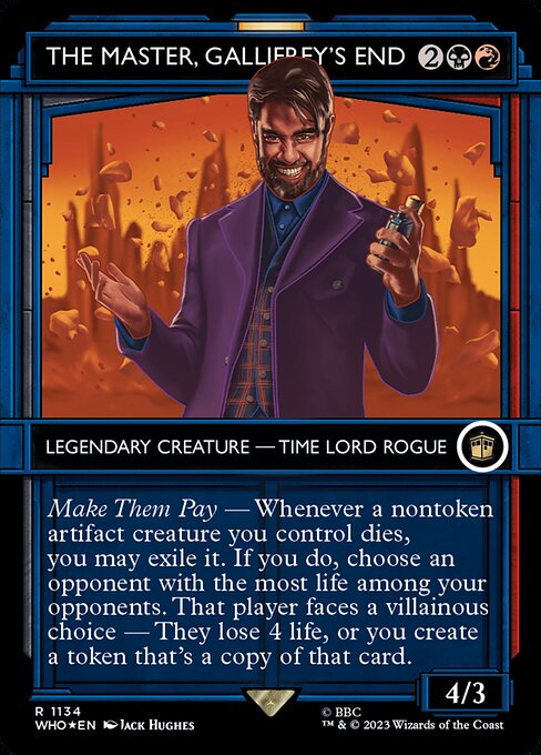 The Master, Gallifrey's End [Borderless Showcase Foil]