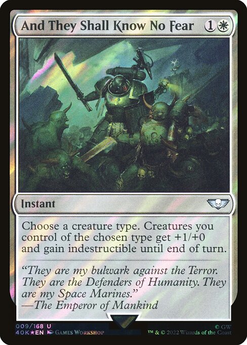 And They Shall Know No Fear [Foil]