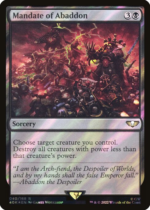 Mandate of Abaddon [Foil]