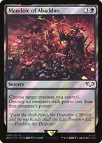 Mandate of Abaddon [Foil]