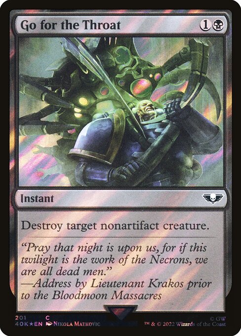 Go for the Throat [Foil]