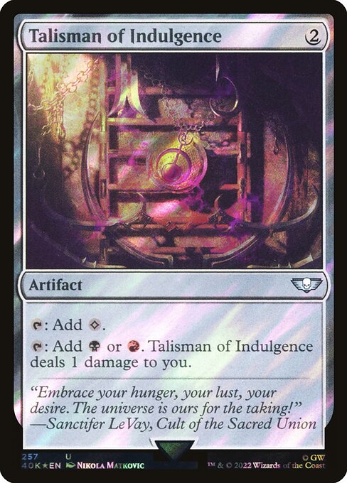 Talisman of Indulgence [Foil]