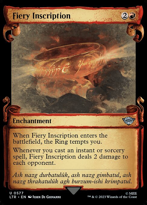 Fiery Inscription [Scroll Showcase]