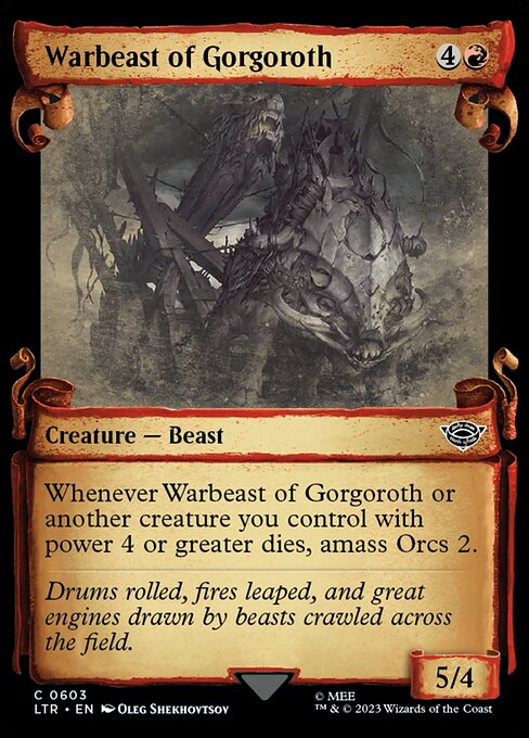 Warbeast of Gorgoroth [Showcase Foil]