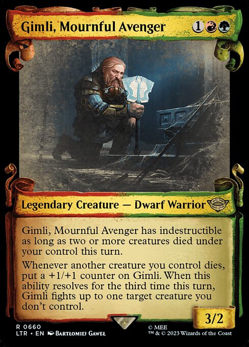 Gimli, Mournful Avenger [Showcase Foil]