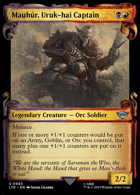 Mauhúr, Uruk-hai Captain [Scroll Showcase]