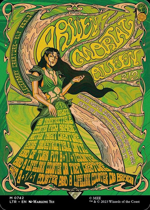 Arwen, Mortal Queen [Borderless Poster]