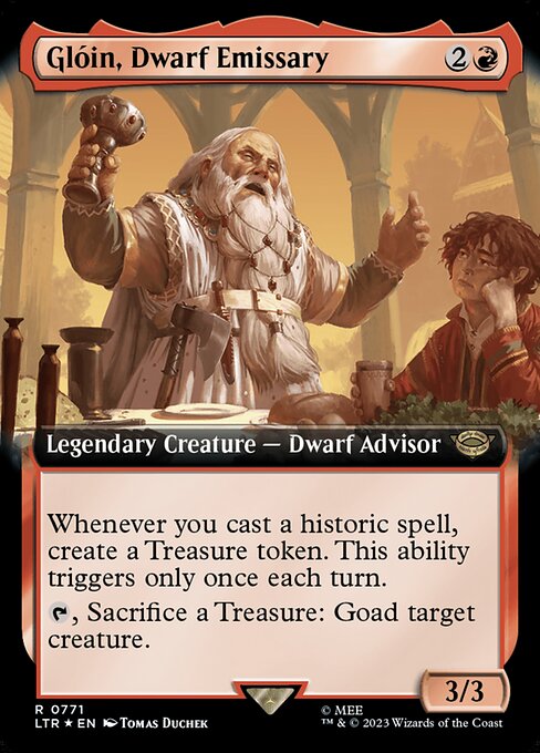 Glóin, Dwarf Emissary [Extended Surge Foil]