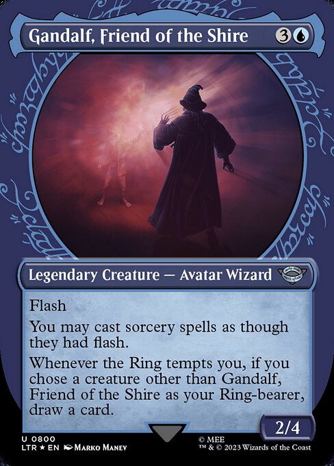 Gandalf, Friend of the Shire [Ring Showcase Surge Foil]