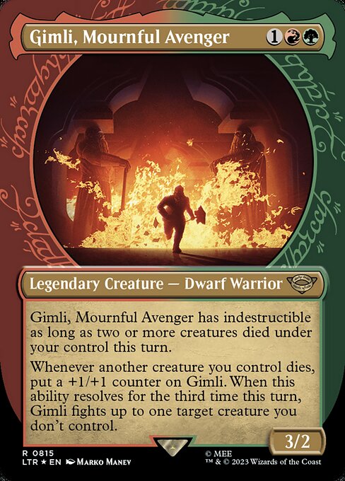Gimli, Mournful Avenger [Ring Showcase Surge Foil]