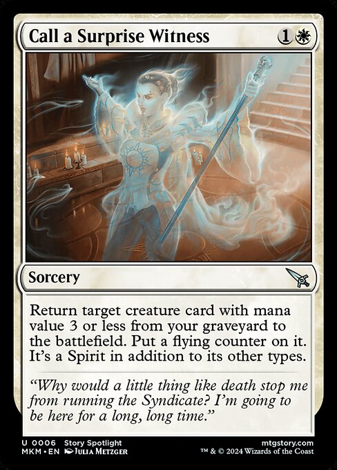 Call a Surprise Witness [Foil]