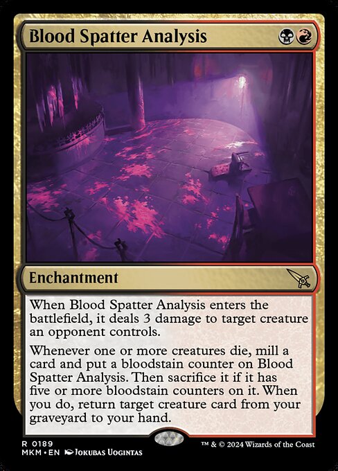 Blood Spatter Analysis [Foil]