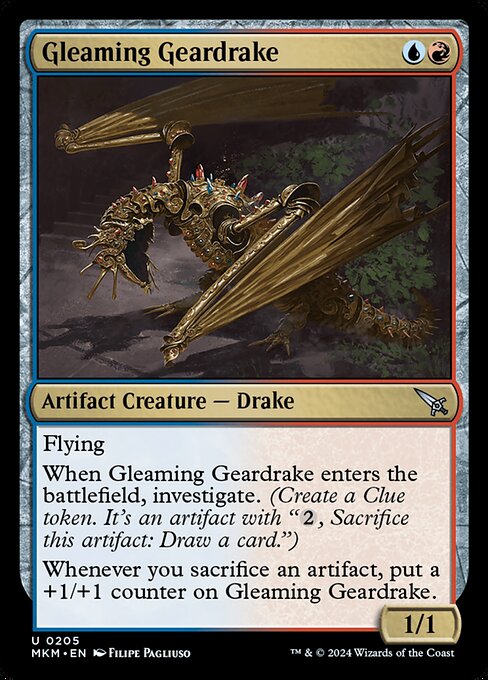 Gleaming Geardrake [Foil]