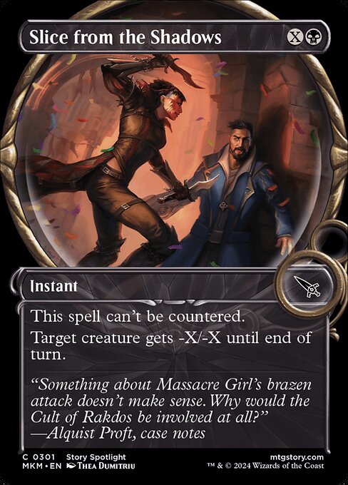 Slice from the Shadows [Showcase Foil]