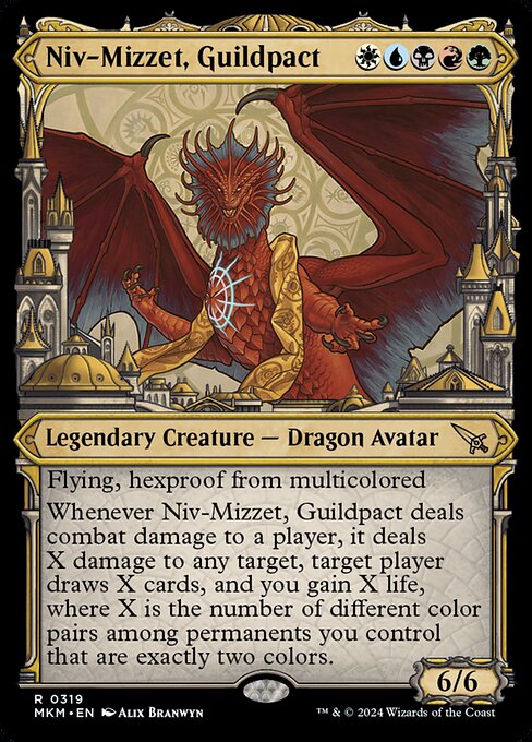 Niv-Mizzet, Guildpact [Showcase Foil]