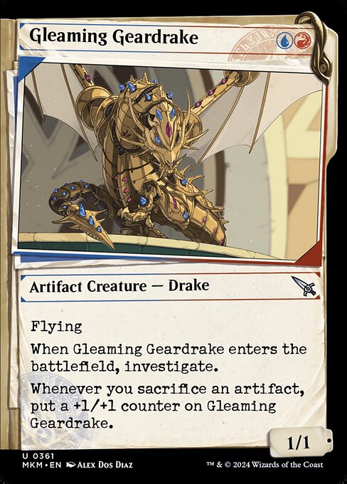 Gleaming Geardrake [Showcase Foil]