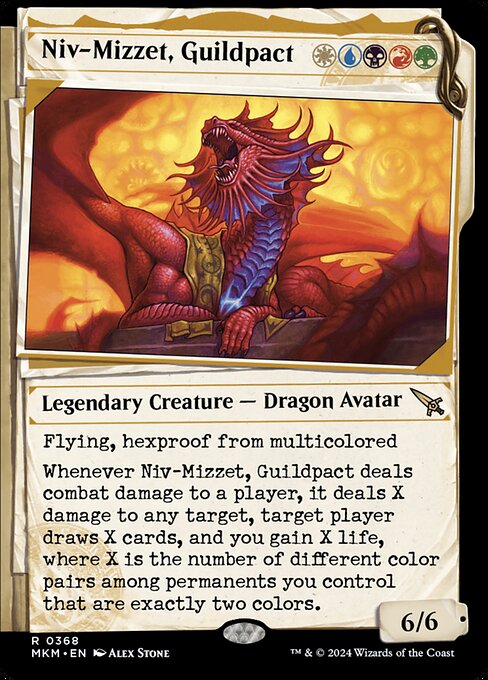 Niv-Mizzet, Guildpact [Showcase Foil]
