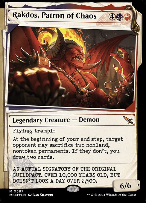 Rakdos, Patron of Chaos [Showcase Foil]