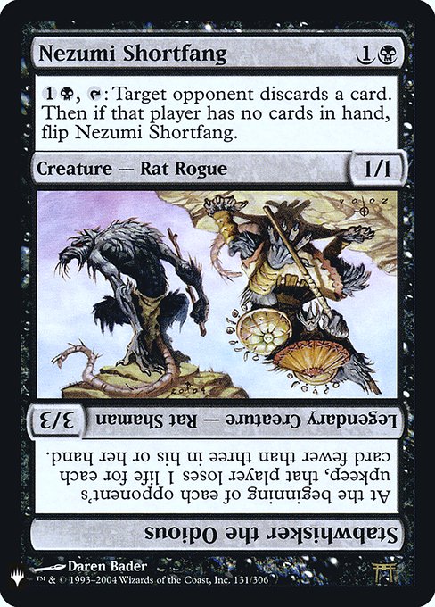 Nezumi Shortfang // Stabwhisker the Odious [Foil]